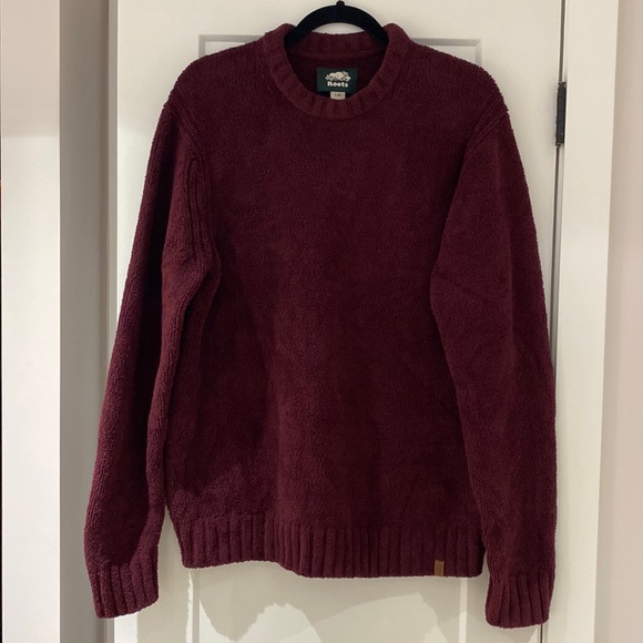 Roots Sweaters - Roots Burgundy Chenille Sweater